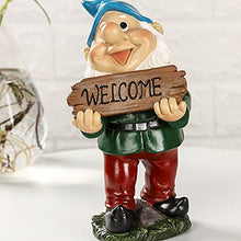 Load image into Gallery viewer, Funny Garden Gnome Statue, Garden Gnome Ornaments Outdoor, Resin Crafts Cartoon Dwarf Statue for Yard Lawn Decoration Gift
