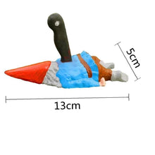 Load image into Gallery viewer, PiniceCore Dwarf Gnome Statue Attractive Dwarf Zombie Sculpture Ornament Decoration for Garden Decoration Craft

