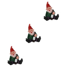 Load image into Gallery viewer, Healvian 3pcs Dwarf Shaped Resin Garden Ornament Decoration Funny Gnome Statue for Home Lawn Doll Artwork Unique Landscape Accessory
