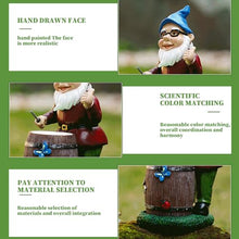 Load image into Gallery viewer, Csafyrt Garden Gnomes Drum Playing Funny Garden Gnomes Luminous Vivid Resin Gnome Gifts Cute Vibrant 9.25in Gnome Decor for Yard Garden Outdoor
