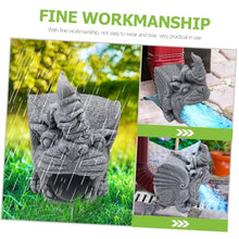 Load image into Gallery viewer, Happyyami Garden Decor Gutter Downspout Extension Statue Gnome Downspout Cover Decorative Gutter Drain Cover Spout Decoration
