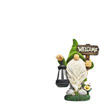 Load image into Gallery viewer, Dbvnnsy Funny Resin Garden Gnome with Solar Light, Outdoor Solar Powered Gnome Statue for Yard, Lawn, Patio and Decorative Garden Ornament, Lantern
