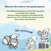 Load image into Gallery viewer, Beardy Weirdy - Little garden gnomes: Coloring book for children with cute bearded garden gnomes doing various activities
