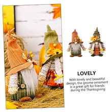 Load image into Gallery viewer, Ciieeo Gnome Doll Ornament Thanksgiving Gnome Home Plush Garden Autumn Decor Festival Harvest Season
