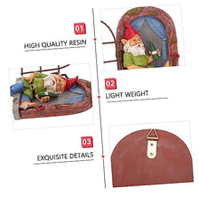 Load image into Gallery viewer, Cabilock 1pc Creative Gnome Statue Hanging Craft Adorable Drinking Dwarf Decor for Indoor and Outdoor Garden Lightweight Tree Ornament for Patio Lawn Decoration
