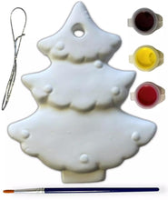 Load image into Gallery viewer, ORBITRON Christmas Paint Your Own Tree Decoration &amp; Paint - Reindeer or Santa (Xmas Tree)
