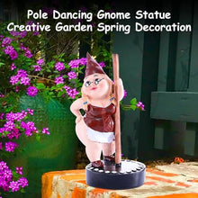 Load image into Gallery viewer, maxal Funny Garden Gnome Statue Dancing Gnome Garden Statue Long Lasting Creative Decoration Spring Garden Statue for Patio, Lawn, Garden, Yard, Art
