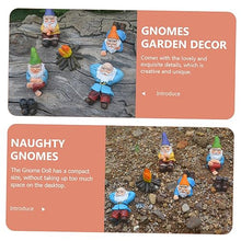 Load image into Gallery viewer, Mipcase 3 Sets Resin Miniature Gnomes Gnome Yard Decorations Outdoor Quirky Garden Ornaments
