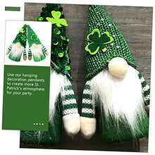 Load image into Gallery viewer, Ciieeo 4sets Patrick&#39;s Day Gnome Decorations Plush Garden Gnomes Ornaments for Outdoor Decor 2pcs*4
