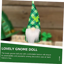 Load image into Gallery viewer, Ciieeo 2sets Funny Gnomes Garden Ornaments Patrick&#39;s Day Gnome Pendant Home Decor Cotton Cloth Party Decorations 8pcs*2
