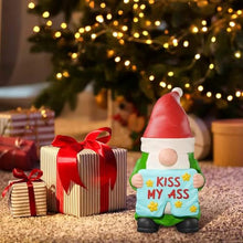 Load image into Gallery viewer, Gnome Statues, Cute Garden Decor, Naughty Gnome Statue, Halloween Garden Gnomes, Cute Resin Gnome Statues Naughty Garden Gnome Decor for Holiday Decor, 0.67x0.79x1.38in
