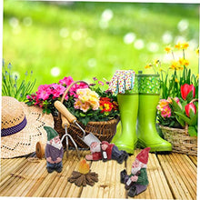 Load image into Gallery viewer, POPETPOP 4pcs Miniature Resin Dwarfs Small Dwarf Garden Decor Personality Garden Ornaments Micro Landscape Adornment Perfect Present for Friends Families
