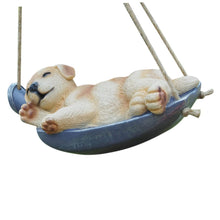 Load image into Gallery viewer, SUPVOX 1Pc Light Yellow Dog Resin Figurine Realistic Garden Ornament Vivid Animal Craft for Outdoor Decor for Landscape Adornment Home
