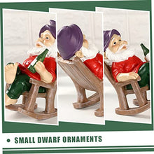 Load image into Gallery viewer, BESPORTBLE Outdoor Garden Gnome Dwarf Statue Resin Gnome Ornament Small Dwarf Ornament
