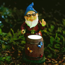 Load image into Gallery viewer, Csafyrt Garden Gnomes Drum Playing Funny Garden Gnomes Luminous Vivid Resin Gnome Gifts Cute Vibrant 9.25in Gnome Decor for Yard Garden Outdoor
