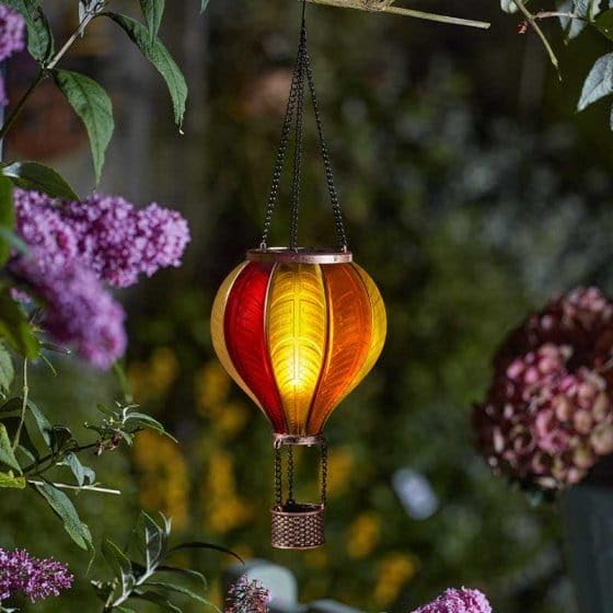 Smart Solar - Sunset Flaming Balloon Decorative Garden Lighting - 44cm x 14cm