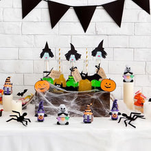 Load image into Gallery viewer, Watayo 30 Pcs Halloween Mini Gnome Ornaments, Halloween Decoration Miniature Gnomes Figurines, Pumpkin Ghost Gnomes Tiny Statue Figurines for Party Gifts Home Table Garden Landscape Decor
