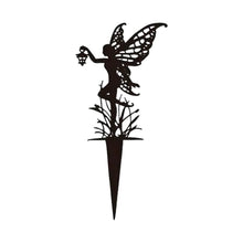Load image into Gallery viewer, ZONEWD Metal Stakes for Garden,Garden Statues of Fairies Figures - Angel Metal Craft Sculpture, Angel Garden Art, Fairy Ornaments for Home Yard Garden
