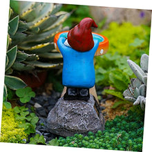 Load image into Gallery viewer, Happyyami Garden Gnome Solar Light Statue Charming Outdoor Decor for Garden Lawn and Patio Resin Gnome Figurine Led Light for Glow at Night
