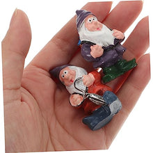 Load image into Gallery viewer, Ciieeo Decorative Garden Miniature Dwarf Adornments Resin Gnome Doll Dwarf Doll Ornament
