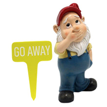Load image into Gallery viewer, Happyyami 1set Garden Gnome Statue Funny Gnome Decor for Outdoor Spaces Durable Garden Marker for Lawn Patio for Nature Lovers Housewarming
