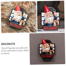 Load image into Gallery viewer, Happyyami 1 Pc Garden Gnomes Ornaments Outdoor Solar Garden Ornaments Resin Statue Decoration Lawn Decoration
