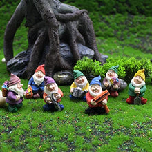 Load image into Gallery viewer, Rwedkd 7 Pieces Gnome Fairy Resin Statues Mini Garden Statues Decoration Tale Statue for Holiday Decoration
