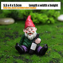 Load image into Gallery viewer, LIJUCAI 1pcs Mini Drunk Gnome Dwarfs Funny Resin Statue Cute DIY Bonsai Decoration For Desk Outdoor Garden Sculpture Decor Dropshipping,C

