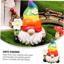 Load image into Gallery viewer, Cabilock Lovely Garden Gnome Figurine Adorable Outdoor Resin Statue for Garden Decor As Cute Ornament for Lawn and Patio
