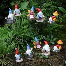 Load image into Gallery viewer, YUGSHNKFC 5Pieces Resins Gnomes Elves Dwarf Miniature Figurines Ornaments For Garden Landscape And Flowerbed Plant Pots Decoration
