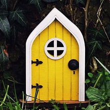 Load image into Gallery viewer, Mllkcao Garden Ornaments Outdoor Door and Window Pendant Crafts Outdoor Elves Dwarf Courtyard Garden Tree Decoration Yellow
