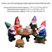 Load image into Gallery viewer, Creative Resin Gnome Garden Decor 6-Piece Set: Christmas Crafts, Mini Landscapes, Elf Ornaments, Dwarf Gathering Sculptures, Innovative Figurines.
