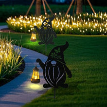 Load image into Gallery viewer, Afirst Solar Outdoor Garden Stake Solar Gnome Decorative Stake Light with Lantern Decorative Metal Outdoor Ornament for Yard Pathway Lawn Patio
