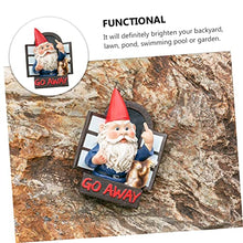 Load image into Gallery viewer, Happyyami 1 Pc Garden Gnomes Ornaments Outdoor Solar Garden Ornaments Resin Statue Decoration Lawn Decoration
