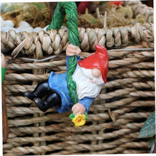 Load image into Gallery viewer, Toyvian 2sets 3pcs Dwarf Statues for Garden Decor Unique Gnome Hanging Ornaments Intricate Tree Pendants for Outdoor Spaces Lively Courtyard Decoration 3pcs*2
