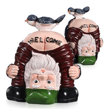 Load image into Gallery viewer, Cabilock 2pcs Funny Garden Gnomes Statues Resin Welcome Decorations for Home Cute Inverted Gnome Figurines for Outdoor Patio Unique Idea
