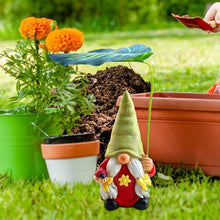 Load image into Gallery viewer, Gnome Garden Decor | Outdoor Gnomes Garden Decorations - 6.5inch Resin Figurines Ornaments for Landscaping Pond Front Patio Beach Indoor Outside Porch Christmas Pool Flowerbed
