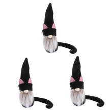Load image into Gallery viewer, Ciieeo 3pcs Cat Doll Decorative Gnome Ornament for Home and Garden Cute No-face Doll Cloth for Boys and Girls Rooms and Festive Celebrations and Charming Adornment
