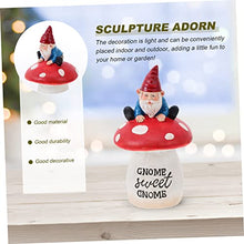Load image into Gallery viewer, Happyyami Outdoor Gnome Doll Statue Resin Gnome Garden Ornaments Miniature Garden Decor Statue for
