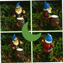 Load image into Gallery viewer, Csafyrt Garden Gnomes Drum Playing Funny Garden Gnomes Luminous Vivid Resin Gnome Gifts Cute Vibrant 9.25in Gnome Decor for Yard Garden Outdoor
