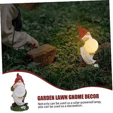 Load image into Gallery viewer, Happyyami 1pc Delicate Solar Gnome Light Charming Gnome Figurine for Garden Solar-powered Outdoor Illumination Create Romantic Atmosphere Your
