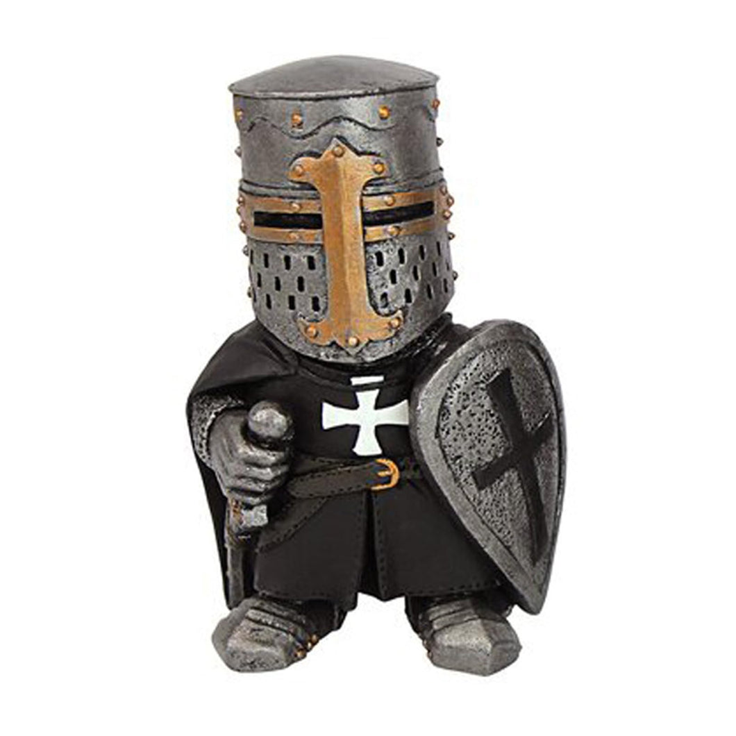 Swtgaah Garden Gnome Statue Knight Statue Knight Gnome Sculpture Knight Guardian Sculpture Garden Gnome Ornaments Suitable for Gardens Lawns and Courtyards (Right D)