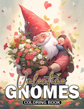 Load image into Gallery viewer, Valentine Gnomes Coloring Book: Gnome Magic Coloring Pages with Valentine Scenes for All Ages Stress Relief &amp; Seasonal Joy

