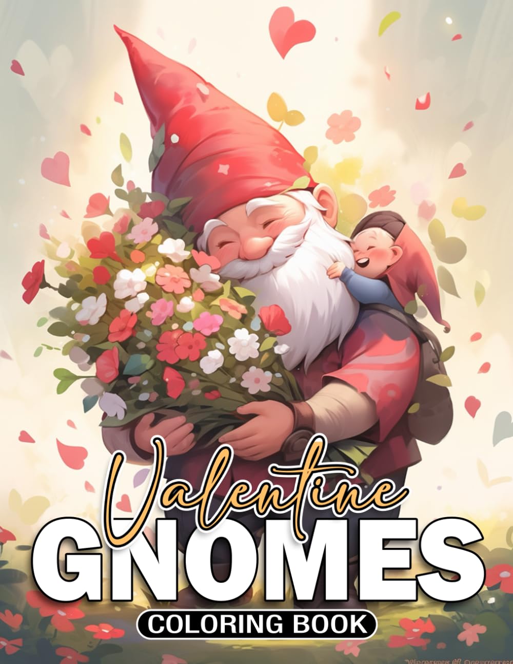 Valentine Gnomes Coloring Book: Gnome Magic Coloring Pages with Valentine Scenes for All Ages Stress Relief & Seasonal Joy