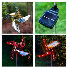 Load image into Gallery viewer, Mumuve Solar Power Windmill Light Outdoor Garden Decoration LED Garden Landscape Lights Waterproof Night Light Rainbow Gnome Statue
