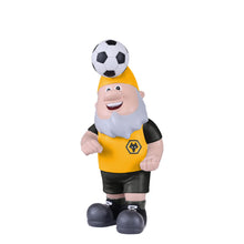 Load image into Gallery viewer, FOCO Official Wolverhampton Wanderers FC Football Header Ball Garden Gnome
