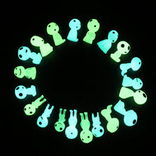 Load image into Gallery viewer, Qingo Fairy Garden Accessories Tree Elves Easter Egg Fillers Glow in Dark Basket Stuffers Garden Alien Decor Miniature for Micro Landscape Outdoor Status Patio Lawn Yard Kit
