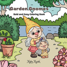 Load image into Gallery viewer, Garden Gnomes: Bold and Easy Coloring Book
