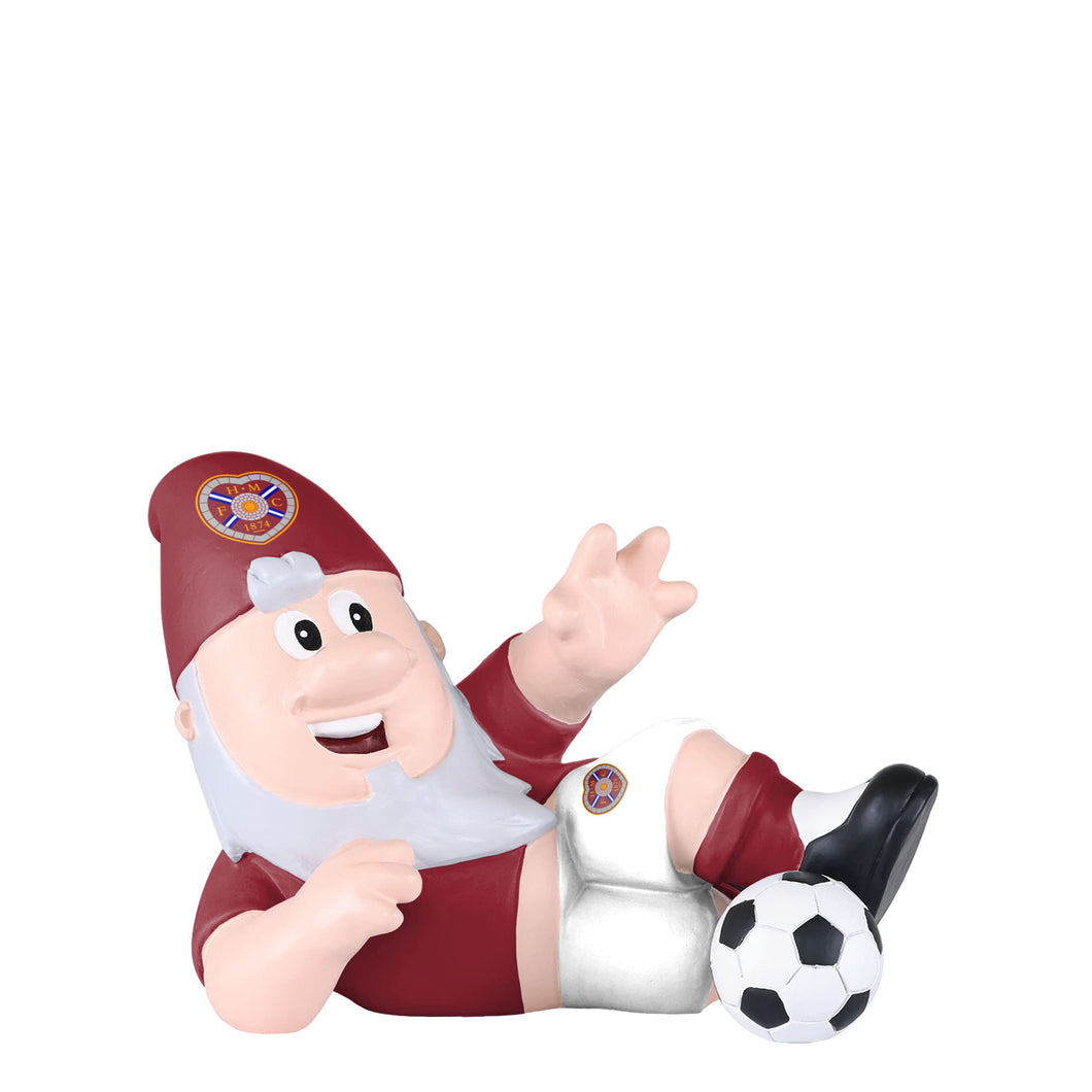 FOCO Official Heart Of Midlothian FC Sliding Tackle Football Garden Gnome