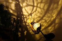 Load image into Gallery viewer, BomKra Solar Garden Ornaments Outdoor Fairy Solar Light Moon Star Crackle Glass Ball Stake Metal Lights Decorative Waterproof Warm White LED for Garden Pathway Lawn Patio Grave (A)
